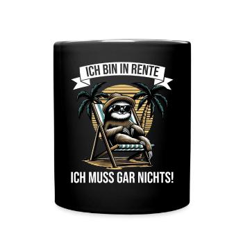 I'm retired, I don't have to do anything funny - Full Colour Mug - black - Front