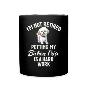 Cadeaux Bichon Frisé - Mug uni - noir - Devant