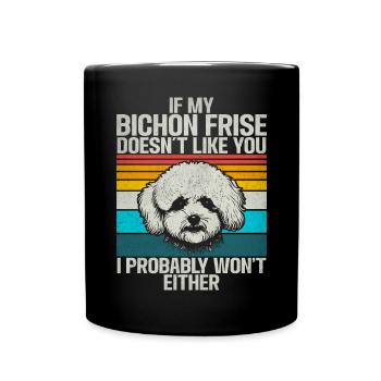 Cadeaux Bichon Frisé - Mug uni - noir - Devant