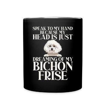 Cadeaux Bichon Frisé - Mug uni - noir - Devant