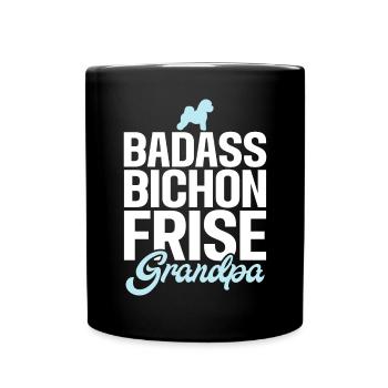 Cadeaux Bichon Frisé - Mug uni - noir - Devant