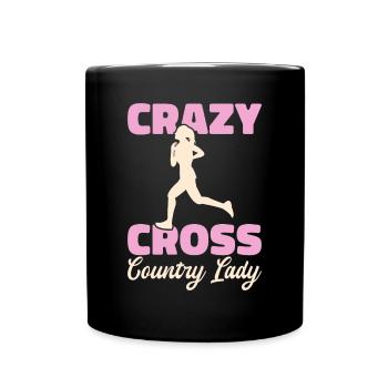 XC Running Cross Country Runner XC Runner - Tasse einfarbig - Schwarz - Vorne
