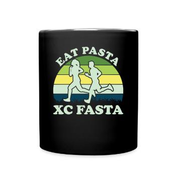 XC Running Cross Country Runner XC Runner - Tasse einfarbig - Schwarz - Vorne