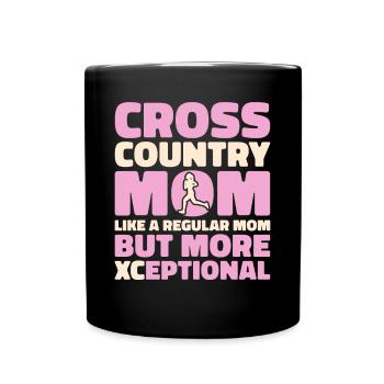 XC Running Cross Country Runner XC Runner - Tasse einfarbig - Schwarz - Vorne