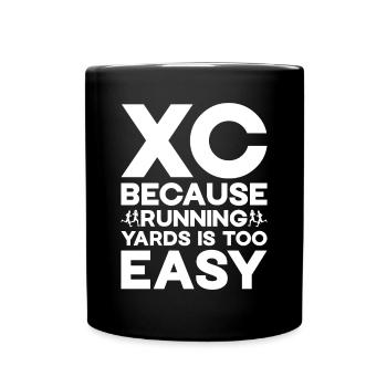 XC Running Cross Country Runner XC Runner - Tasse einfarbig - Schwarz - Vorne