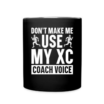 XC Running Cross Country Runner XC Runner - Tasse einfarbig - Schwarz - Vorne