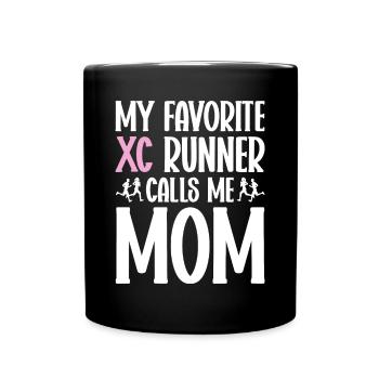 XC Running Cross Country Runner XC Runner - Tasse einfarbig - Schwarz - Vorne