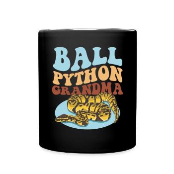 King Python Granny Python Snake Gift - Full Colour Mug - black - Front