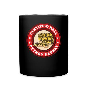 King Python Expert Snake Python Gift - Full Colour Mug - black - Front