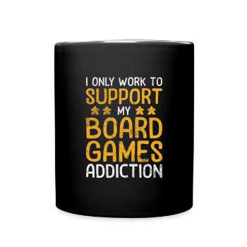 Brettspiel - Tasse einfarbig - Schwarz - Vorne