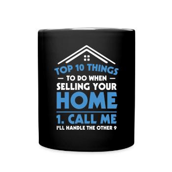 Real Estate Agent Real Estate Agent Gift - Full Colour Mug - black - Front