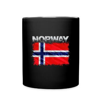 Norway - Full Colour Mug - black - Front