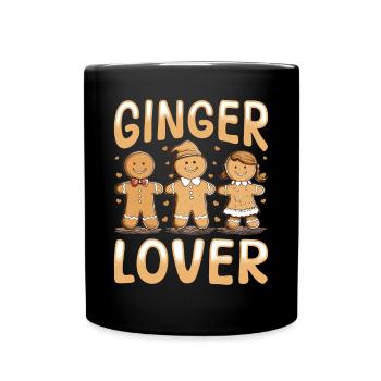 Drôle de Noël pain d’épice Ginger Lover - Mug uni - noir - Devant