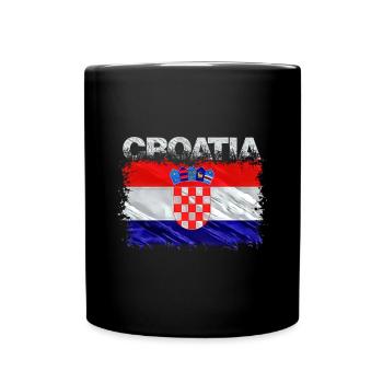 Croatie (Hrvatska) - Mug uni - noir - Devant