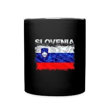 Slowenien - Tasse einfarbig - Schwarz - Vorne