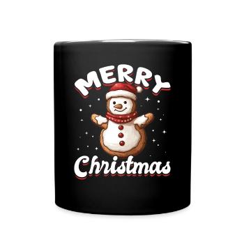 Funny Christmas Gingerbread Merry Christmas - Tasse einfarbig - Schwarz - Vorne