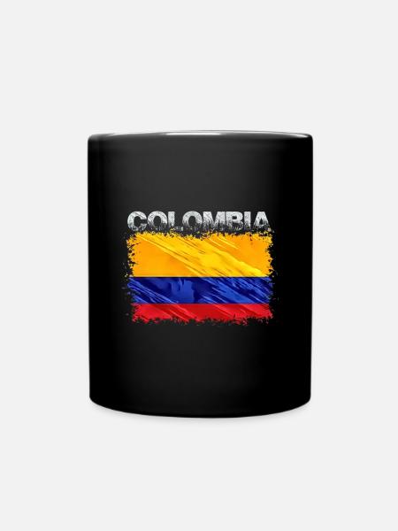 Kolumbien - Tasse einfarbig - Schwarz