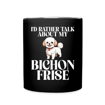 Cadeaux Bichon Frisé - Mug uni - noir - Devant