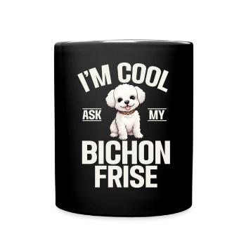 Cadeaux Bichon Frisé - Mug uni - noir - Devant
