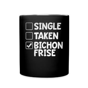 Cadeaux Bichon Frisé - Mug uni - noir - Devant