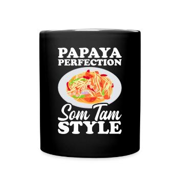 Som Tam Thai Papaya Salad Thai Salad Thai Food - Full Colour Mug - black - Front