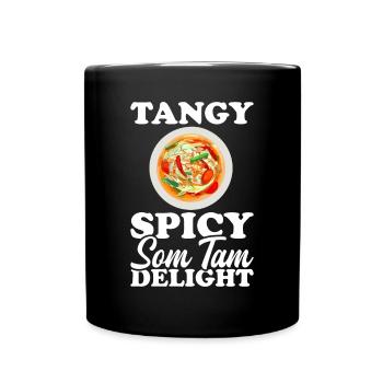 Som Tam Thai Papaya Salad Thai Salad Thai Food - Full Colour Mug - black - Front