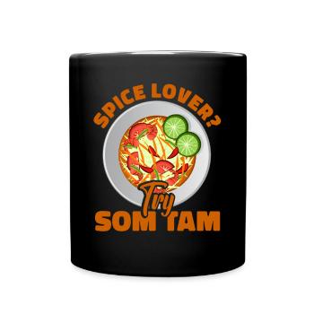 Som Tam Thai Papaya Salad Thai Salad Thai Food - Full Colour Mug - black - Front