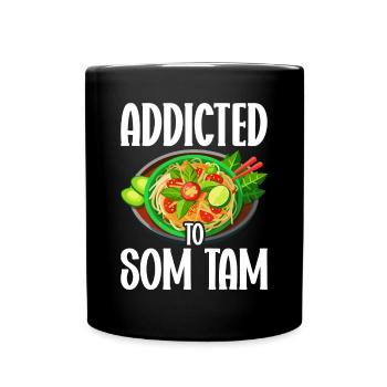 Som Tam Thai Papaya Salad Thai Salad Thai Food - Full Colour Mug - black - Front