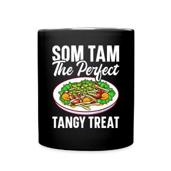 Som Tam Thai Papaya Salat Thai Salat Thai Food - Tasse einfarbig - Schwarz - Vorne
