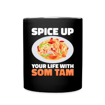 Som Tam Thai Papaya Salad Thai Salad Thai Food - Full Colour Mug - black - Front