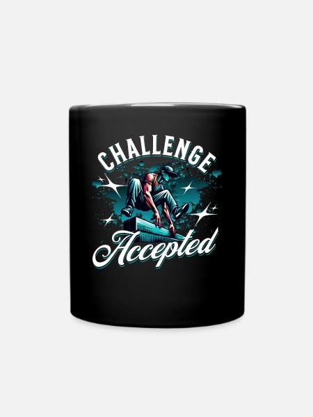 Parkour - Tasse einfarbig - Schwarz