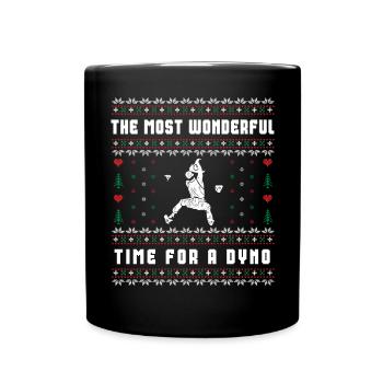 Klettern Hässlicher Weihnachtspullover - Tasse einfarbig - Schwarz - Vorne