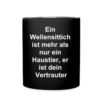 Cadeau personnalisé pour les amoureux des animaux - Mug uni - noir - Devant