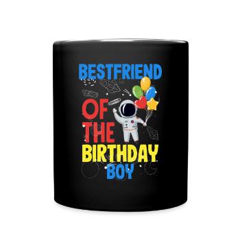 Anniversaire des enfants Membres de la famille des astronautes - Mug uni - noir - Devant