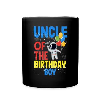 Anniversaire des enfants Membres de la famille des astronautes - Mug uni - noir - Devant