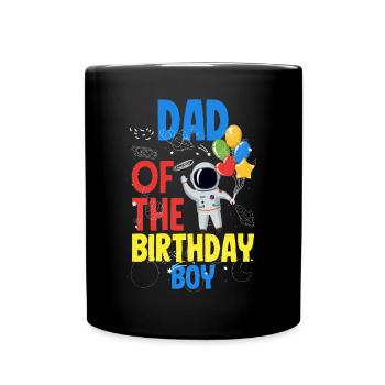 Anniversaire des enfants Membres de la famille des astronautes - Mug uni - noir - Devant