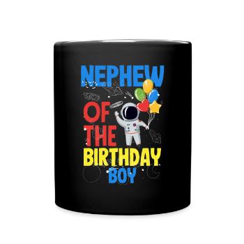 Anniversaire des enfants Membres de la famille des astronautes - Mug uni - noir - Devant