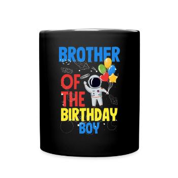 Anniversaire des enfants Membres de la famille des astronautes - Mug uni - noir - Devant