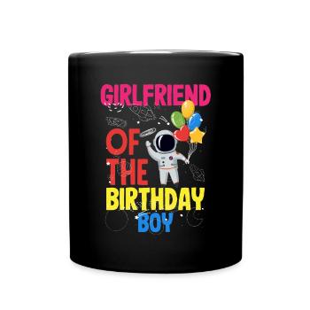 Anniversaire des enfants Membres de la famille des astronautes - Mug uni - noir - Devant