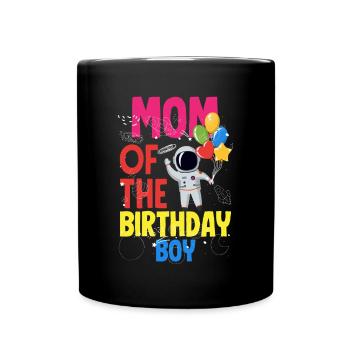 Anniversaire des enfants Membres de la famille des astronautes - Mug uni - noir - Devant