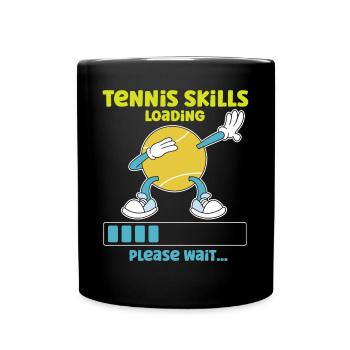 Funny Tennis Player Racket Tennis - Full Colour Mug - black - Front