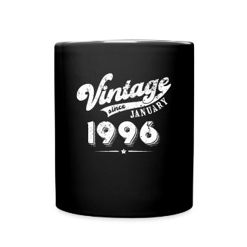 Millésime depuis Janvier 1996 Cadeau d’anniversaire - Mug uni - noir - Devant