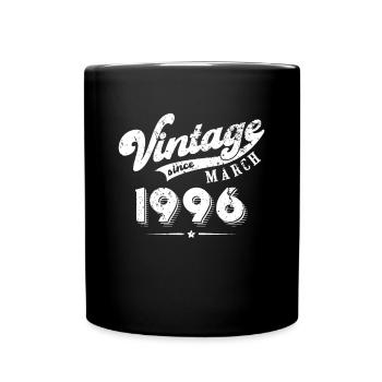 Millésime depuis Mars 1996 Cadeau d’anniversaire - Mug uni - noir - Devant
