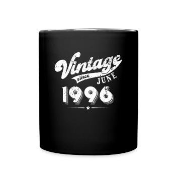 Millésime depuis Juin 1996 Cadeau d’anniversaire - Mug uni - noir - Devant
