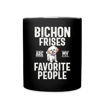 Cadeaux Bichon Frisé - Mug uni - noir - Devant