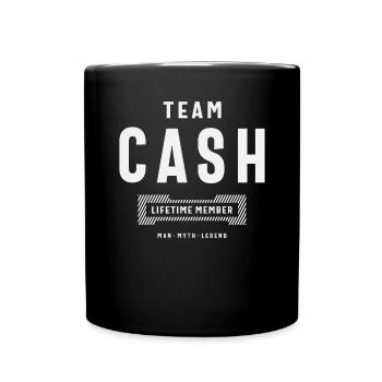 Team Cash Personalized Name Cash - Full Colour Mug - black - Front