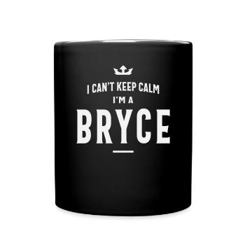 Personalized Name Bryce - Full Colour Mug - black - Front