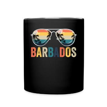 Barbados Retro Stolze Barbadier Bajan Barbados - Tasse einfarbig - Schwarz - Vorne