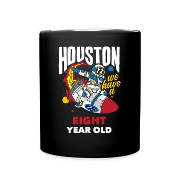 8ème anniversaire Garçons 8 ans Astronaute Anniversaire - Mug uni - noir - Devant