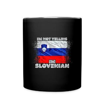 Slowenien - Tasse einfarbig - Schwarz - Vorne